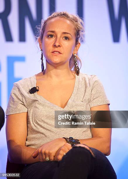 Alexa Von Tobel, founder and CEO of LearnVest.com, speaks on a panel discussion at Internet Week New York in New York, Wednesday May 22, 2013.
