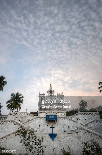 the immaculate conception church, panjim - panjim stock pictures, royalty-free photos & images