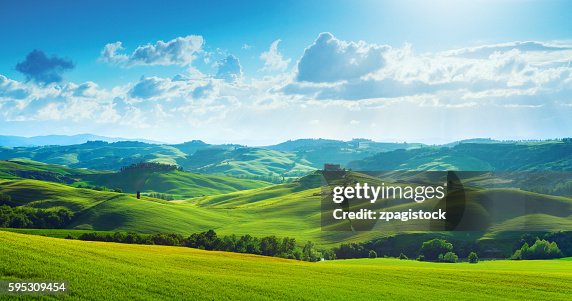 Green hills in Tuscany, Italy Green hills in Tuscany, Italy