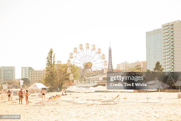 beach, varna, bulgaria - varna bulgaria stock pictures, royalty-free photos & images