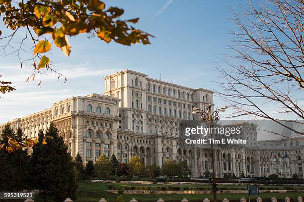 palace of parliament, bucharest, romania - bucharest stock pictures, royalty-free photos & images