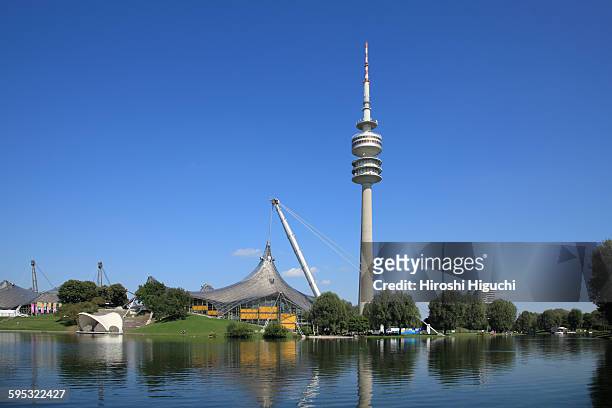 germany, munich, olympic park - parco olimpico stabilimento sportivo foto e immagini stock