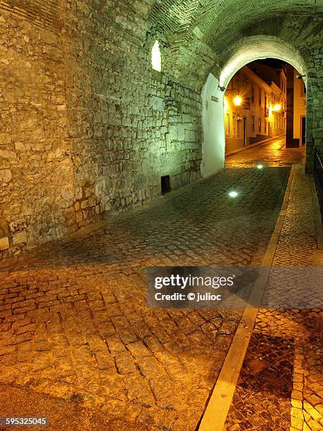 oldtown entrance - mura di tallinn foto e immagini stock