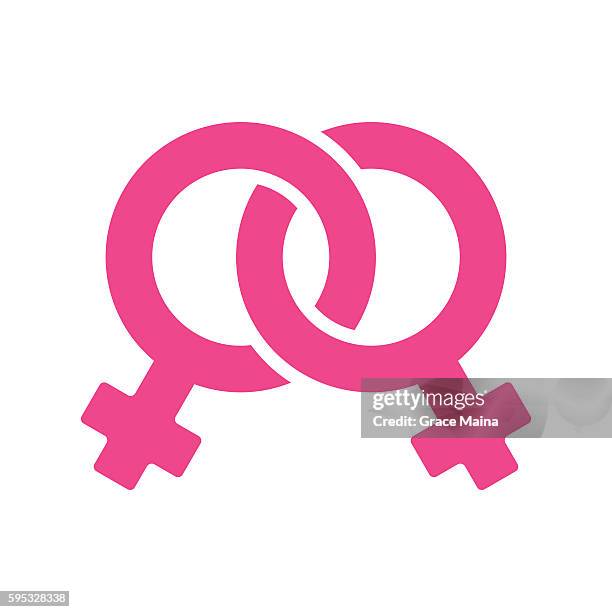 transgender female symbol illustration - vector - lesbian stock illustrations