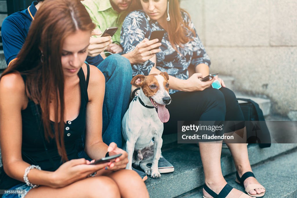 Texting in the city