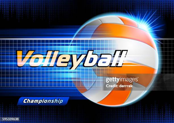 volleyball - volleyball ball stock illustrations