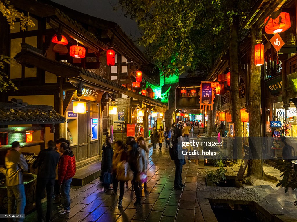 Qintai Road in Chengdu, China