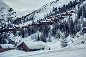 Isola 2000, ski resort in french alps