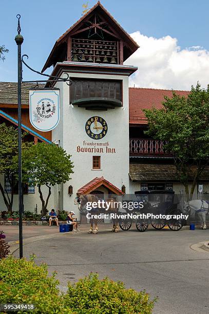 bavarian inn, frankenmuth, michigan - saginaw michigan stock pictures, royalty-free photos & images