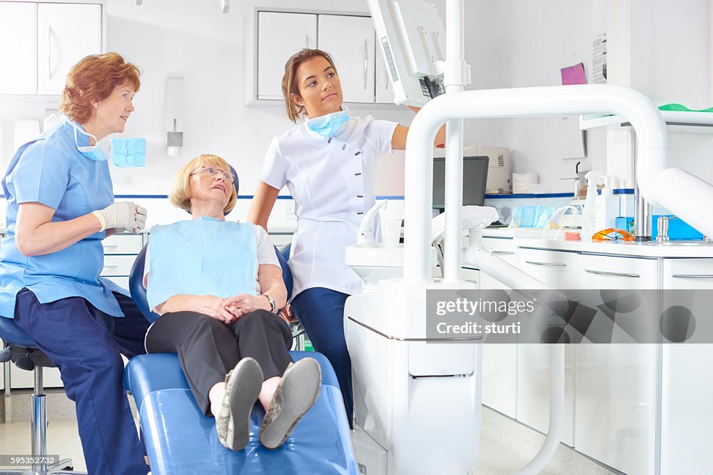 Dental-Team erklärt Röntgen