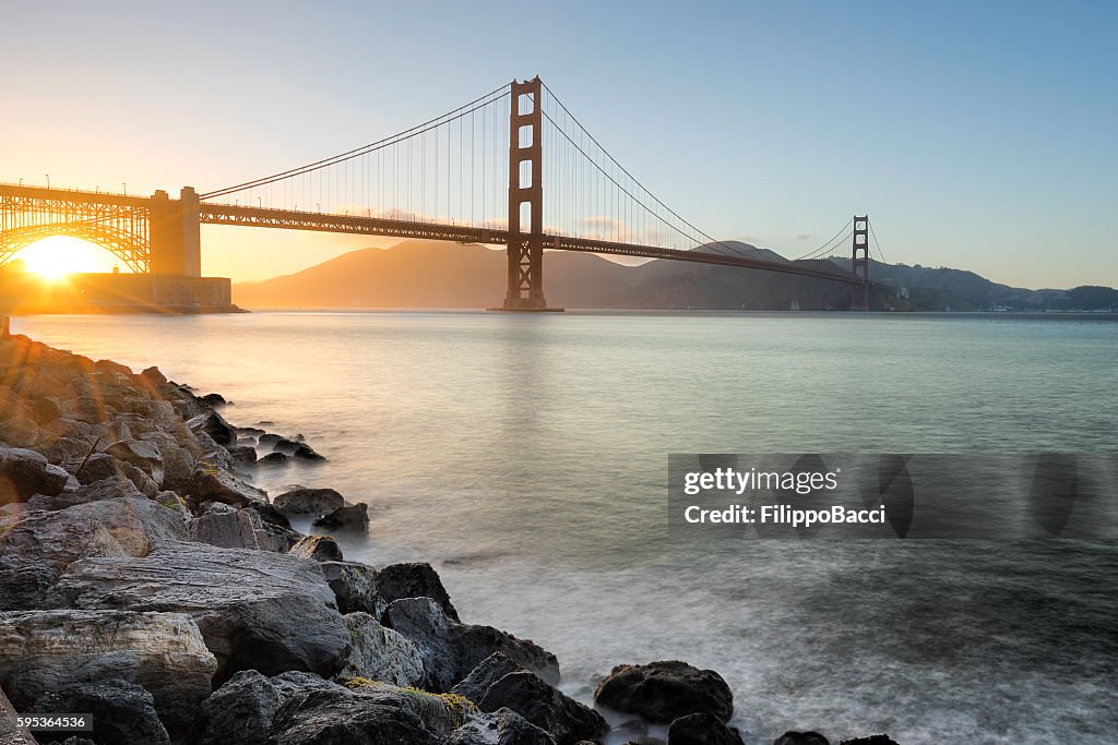 Puente Golden Gate en San Francisco al atardecer