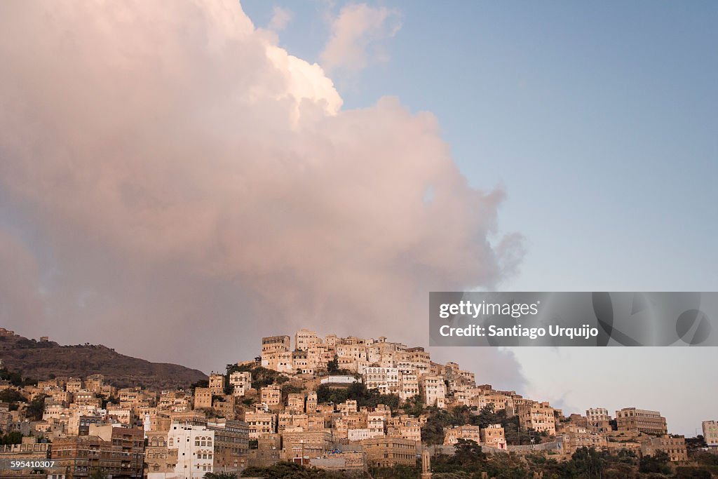 Village of Al Mahwit on a hill
