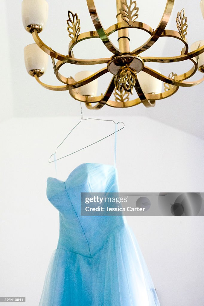 Blue Vintage Bridesmaid Dress