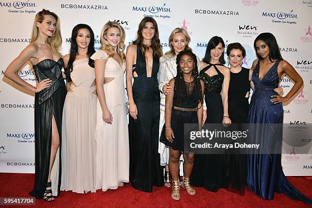 Jolene Blalock, Chloe Lukasiak, Michelle Alves, Lubov Azria, Make-A-Wish recipient Stacy, Petra Nemcova, Perrey Reeves, Alyssa Milano and Azie Tesfai...