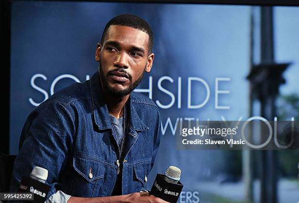 Actor Parker Sawyers discusses his film 'Southside with You,' inspired by Barack and Michelle Obama's first date at AOL HQ on August 25, 2016 in New...