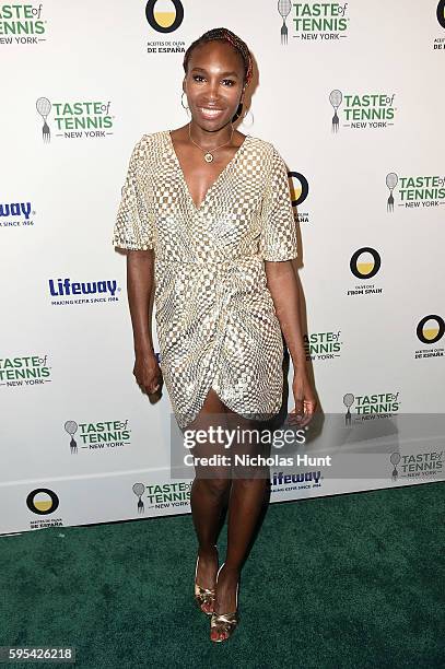 Tennis Pro Venus Williams attends Taste Of Tennis New York on August 25, 2016 in New York City.