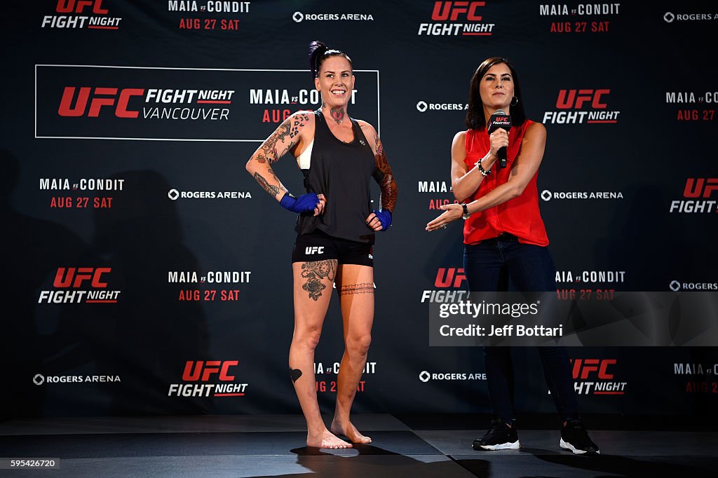 Ufc Reporter UFC host and reporter Megan Olivi interviews mixed martial artist Bec ...