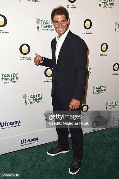 Rafael Nadal attends Taste Of Tennis New York on August 25, 2016 in New York City.