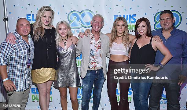 Greg T, Bethany Watson,Zara Larsson, Elvis Duran, Tove Lo, Danielle Monaro and Skeery Jones attend Elvis Duran's End Of Summer Bash at Hornblower...