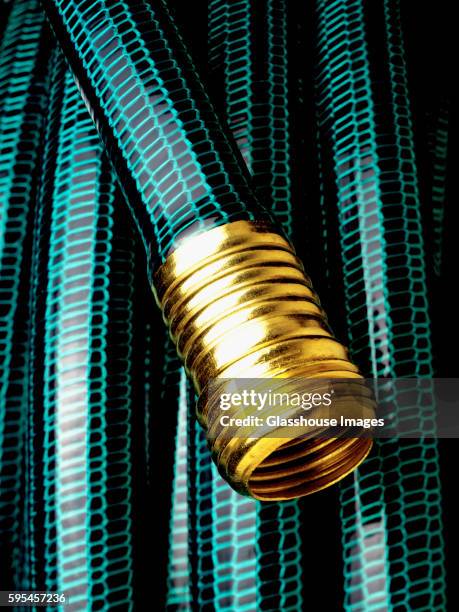 garden hose detail - tuinslang stockfoto's en -beelden