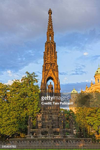 kranner's fountain of francis i emperor in center prague, czech republic, europe - the moldau river stock pictures, royalty-free photos & images