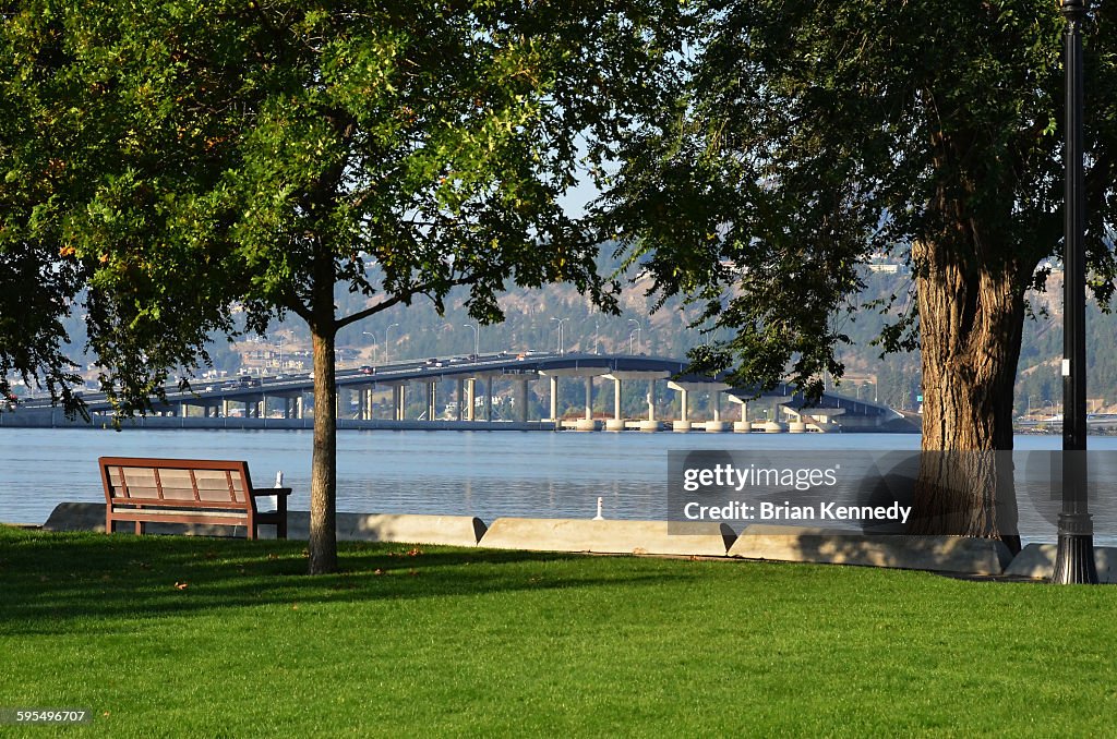 Kelona Bridge Behind Park