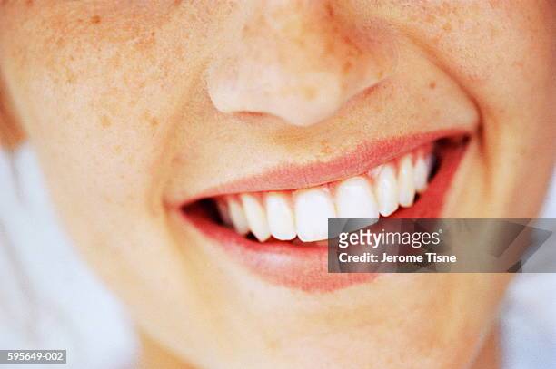young woman smiling, close-up - smiling stock pictures, royalty-free photos & images