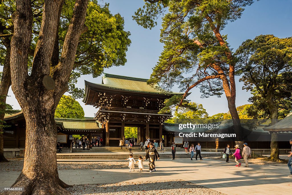 Harajuku, Meiji-jingu, Meiji Shrine, the entrance