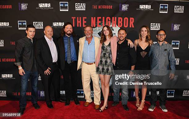 The cast and crew of "The Neighbor" executive producer Jason Egan, executive producer Tony Sgro, director Marcus Dunstan, actor/comedian Bill...