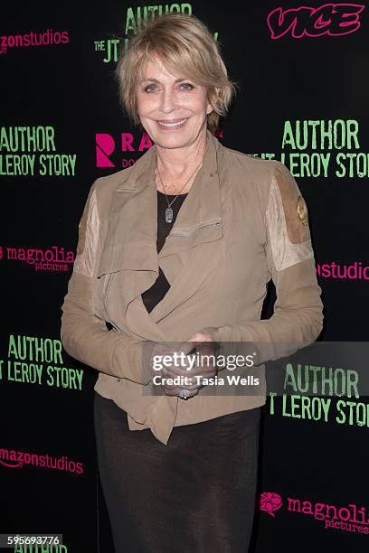 Actress Joanna Cassidy attends the premiere of Amazon Studios' "Author: The JT Leroy Story" at NeueHouse Hollywood on August 25, 2016 in Los Angeles,...