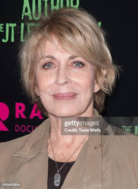 Actress Joanna Cassidy attends the premiere of Amazon Studios' "Author: The JT Leroy Story" at NeueHouse Hollywood on August 25, 2016 in Los Angeles,...