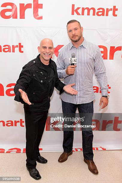 Howard Wallach and Brian Urlacher attend Kmart Celebrates 'A Whole Lotta Awesome' at VIP Member Event at Kmart on August 25, 2016 in Des Plaines,...