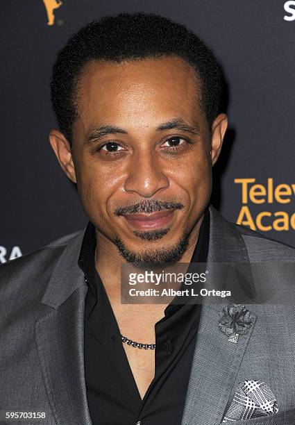 Actor Dale Godboldo arrives for the Television Academy And SAG-AFTRA's 4th Annual Dynamic And Diverse Celebration held at Saban Media Center on...