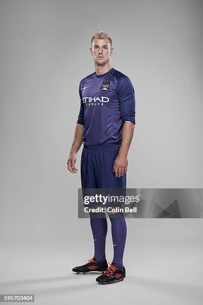 Footballer Joe Hart is photographed on August 5, 2013 in Manchester, England.