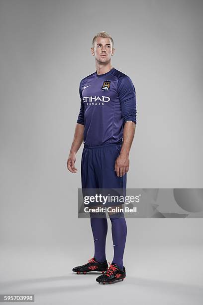 Footballer Joe Hart is photographed on August 5, 2013 in Manchester, England.