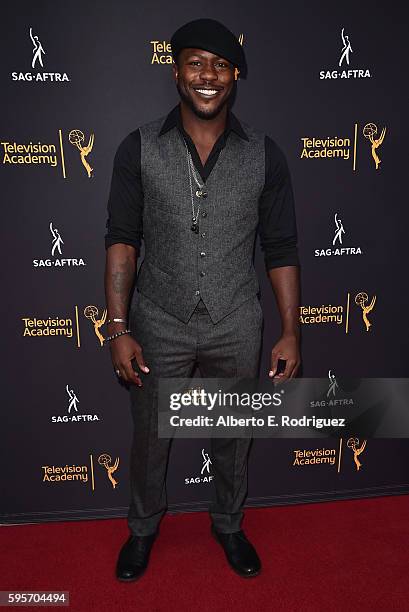 Actor Edwin Hodge attends the Television Academy And SAG-AFTRA's 4th Annual Dynamic and Diverse Celebration at The Saban Media Center on August 25,...