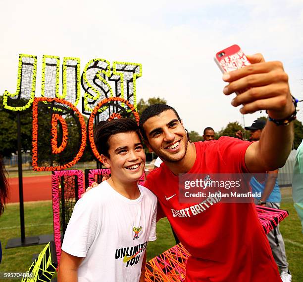 As part of a series of events in London Adam Gemili teamed up with Nike to inspire the next generation and future track and field talent at a...