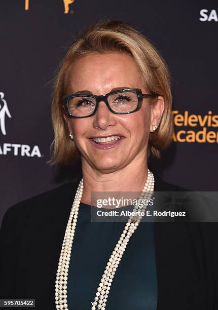 President Gabrielle Carteris attends the Television Academy And SAG-AFTRA's 4th Annual Dynamic and Diverse Celebration at The Saban Media Center on...