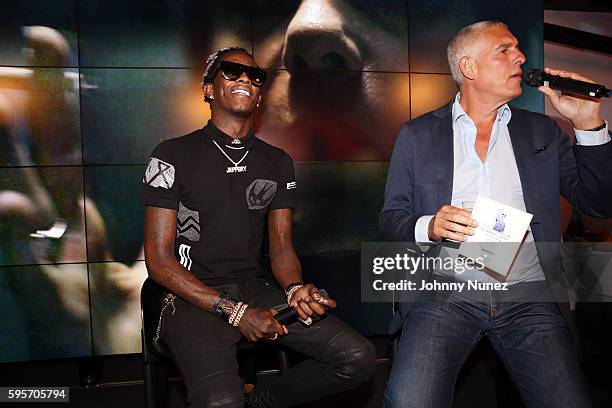 Young Thug attends the Young Thug "No, My Name Is Jeffery" Listening Event Hosted By Lyor Cohen at YouTube Space on August 25, 2016 in New York City.