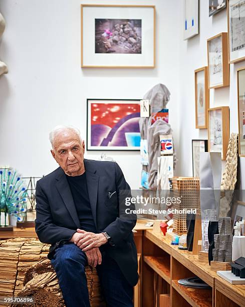 Architect Frank Gehry is photographed for Esquire magazine on June 12, 2015 in Los Angeles, California.