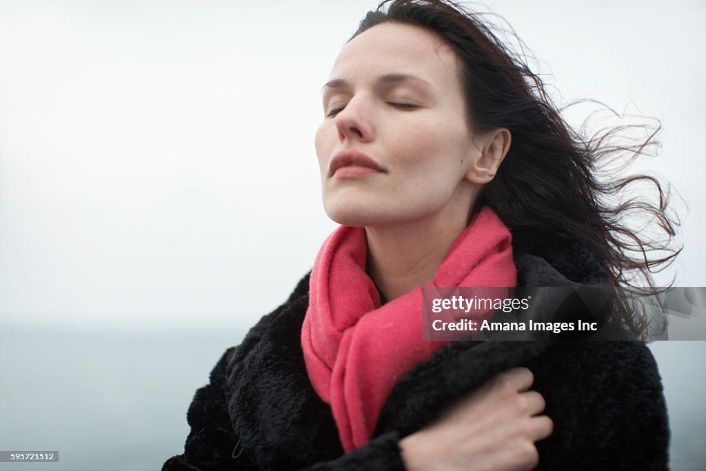 Woman With Eyes Closed
