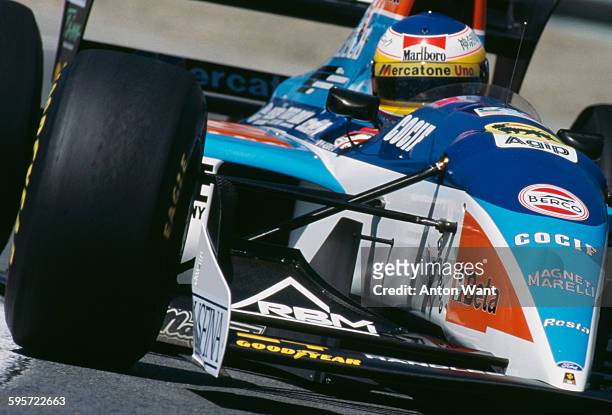 Michele Alboreto drives the Minardi Team SpA Minardi Ford M194 during the Canadian Grand Prix on 12th June 1994 at the Montreal Circuit Gilles...