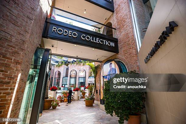 rodeo collection store, beverly hills, ca, usa - rodeo drive stock-fotos und bilder