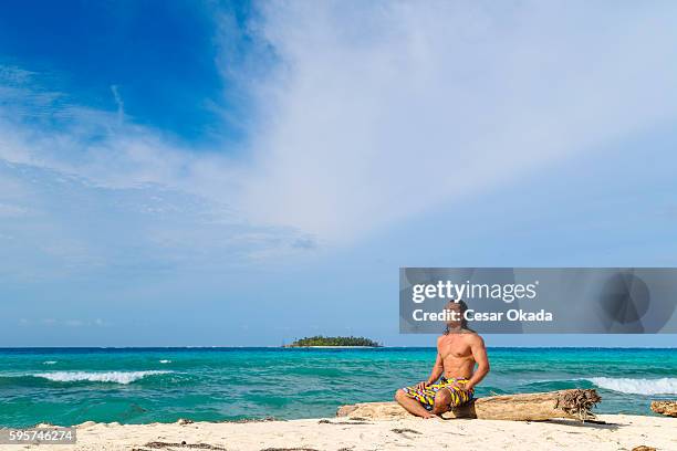 sunbathe at san andrés - san andres stock pictures, royalty-free photos & images
