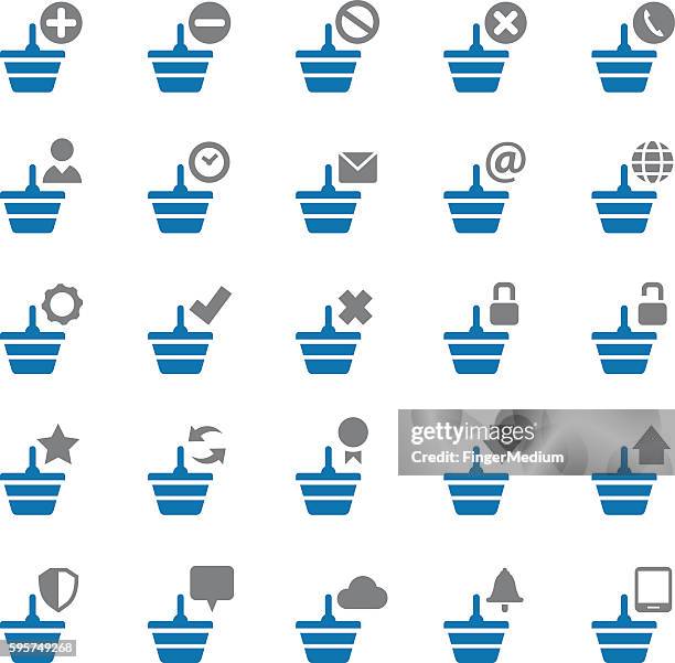 shopping cart icons - horse and cart deliver stock illustrations