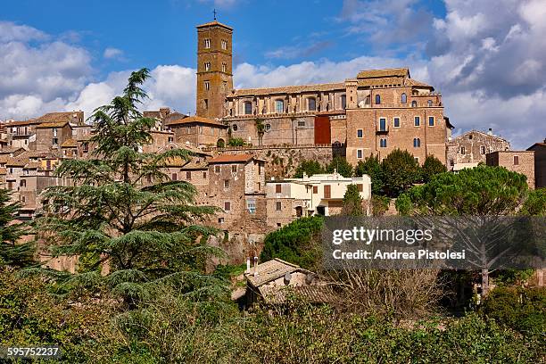 cathedral of sutri in latium, central italy - torcello stock pictures, royalty-free photos & images