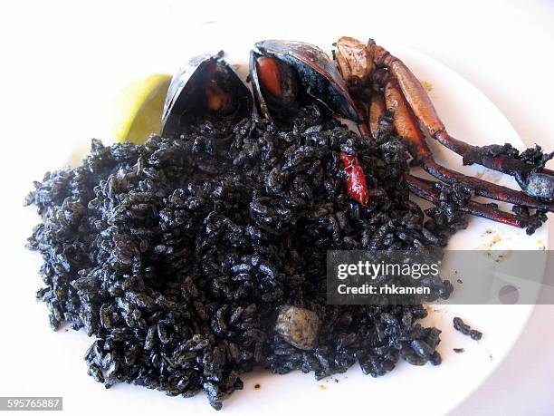 arroz negro, palma de mallorca - arroz negro stock pictures, royalty-free photos & images