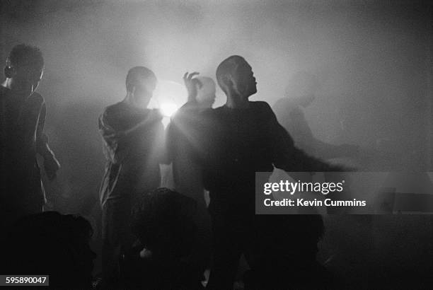 Clubbers at The Hacienda nightclub on the night of the club's 8th birthday party, Manchester, 21st May 1990.