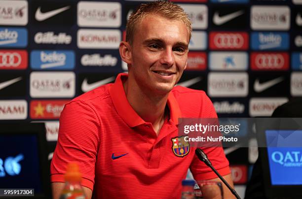 Jasper Cillessen during his presentation as new player of FC Barcelona, on august 26, 2016. Photo: Joan Valls/Urbanandsport/Nurphoto --