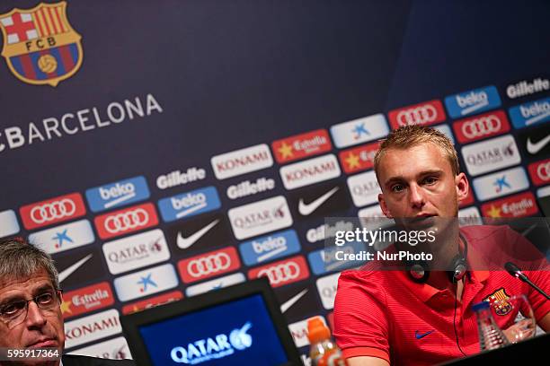 Jasper Cillessen during his presentation as new player of FC Barcelona, on august 26, 2016. Photo: Joan Valls/Urbanandsport/Nurphoto --